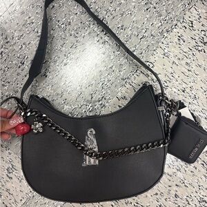 Steve Madden Black Chain Shoulder Bag